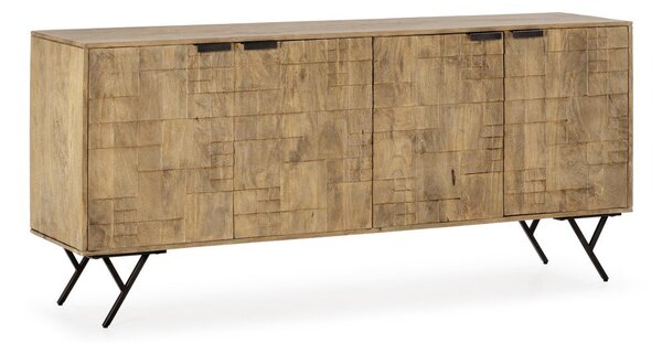 Komoda od masivnog manga u prirodnoj boji 175x78x40 cm Priya – MOME