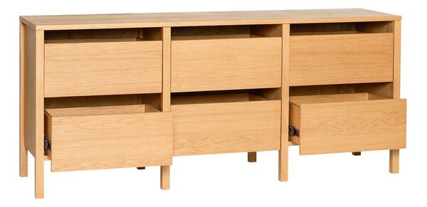 Komoda u dekoru hrasta u prirodnoj boji 150x65x40 cm Forma – Hübsch