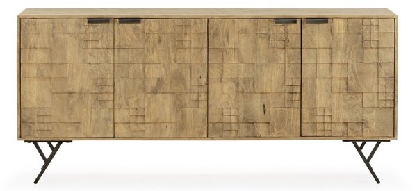 Komoda od masivnog manga u prirodnoj boji 175x78x40 cm Priya – MOME