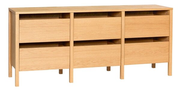 Komoda u dekoru hrasta u prirodnoj boji 150x65x40 cm Forma – Hübsch