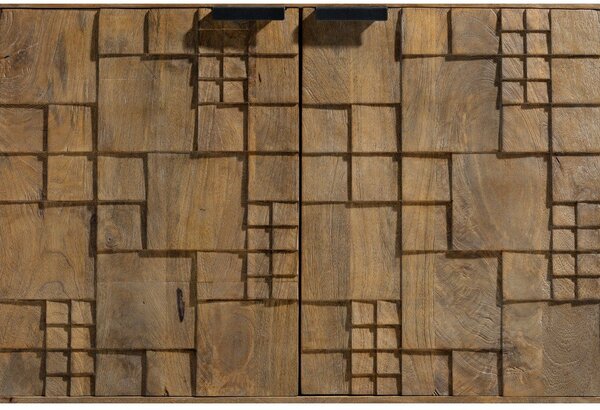 Komoda od masivnog manga u prirodnoj boji 175x78x40 cm Priya – MOME