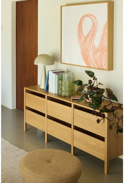 Komoda u dekoru hrasta u prirodnoj boji 150x65x40 cm Forma – Hübsch