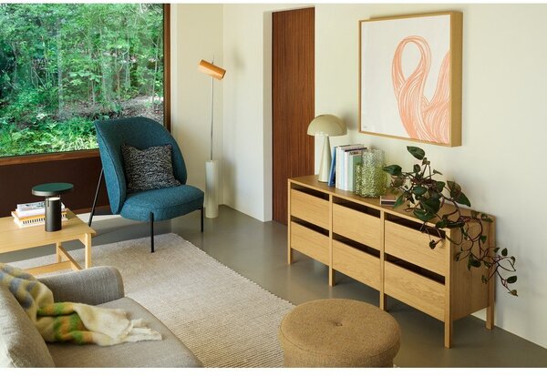 Komoda u dekoru hrasta u prirodnoj boji 150x65x40 cm Forma – Hübsch