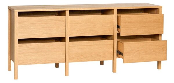 Komoda u dekoru hrasta u prirodnoj boji 150x65x40 cm Forma – Hübsch
