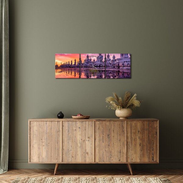 Slika - Bude v sončnem zahodu (sa satom) (90x30 cm)