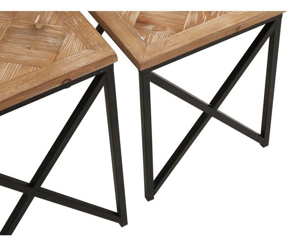 Pomoćni stolići u setu 2 kom od masivne jele 38x51 cm Kickford – Premier Housewares