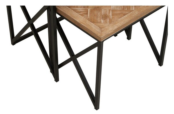 Pomoćni stolići u setu 2 kom od masivne jele 38x51 cm Kickford – Premier Housewares