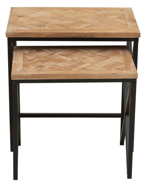 Pomoćni stolići u setu 2 kom od masivne jele 38x51 cm Kickford – Premier Housewares