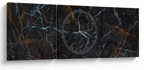 Poslikava - črni marmor (sa satom) (90x30 cm)