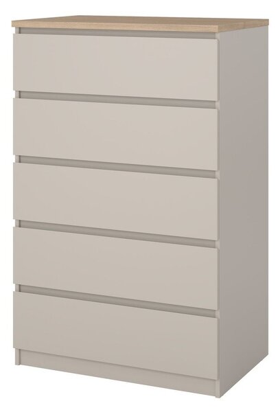 Krem komoda 77x121x50 cm Naia – Tvilum