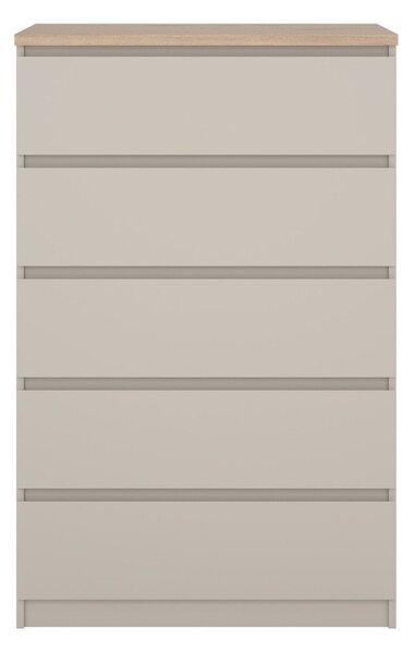 Krem komoda 77x121x50 cm Naia – Tvilum
