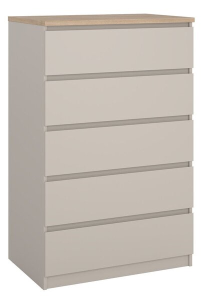 Krem komoda 77x121x50 cm Naia – Tvilum