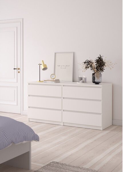 Bijela komoda 154x76x50 cm Naia – Tvilum