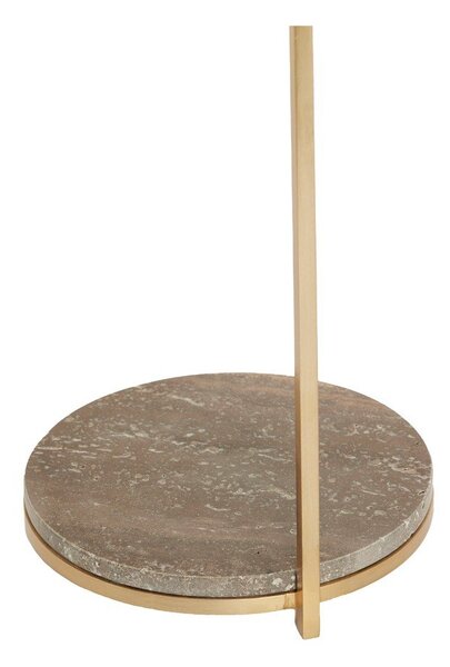 Okrugao pomoćni stol s mramornom pločom ø 26 cm Leda – Light & Living