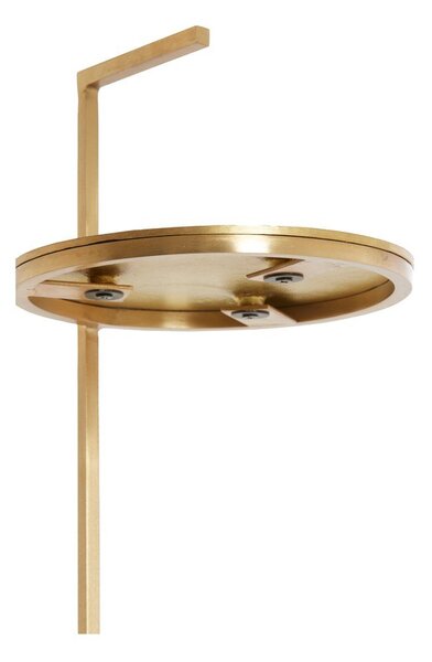 Okrugao pomoćni stol s mramornom pločom ø 26 cm Leda – Light & Living