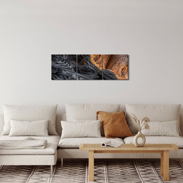 Slika - Pogled v sredino (sa satom) (90x30 cm)