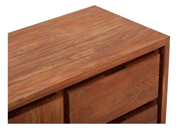 Komoda od masivnog bagrema u tamnoj prirodnoj boji 92x82x40 cm Simla – Premier Housewares