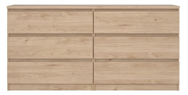 Komoda u dekoru hrasta u prirodnoj boji 154x76x50 cm Naia – Tvilum