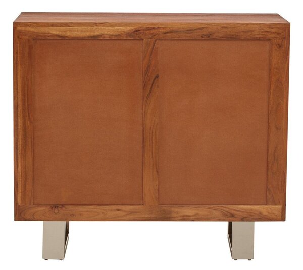 Komoda od masivnog bagrema u tamnoj prirodnoj boji 92x82x40 cm Simla – Premier Housewares
