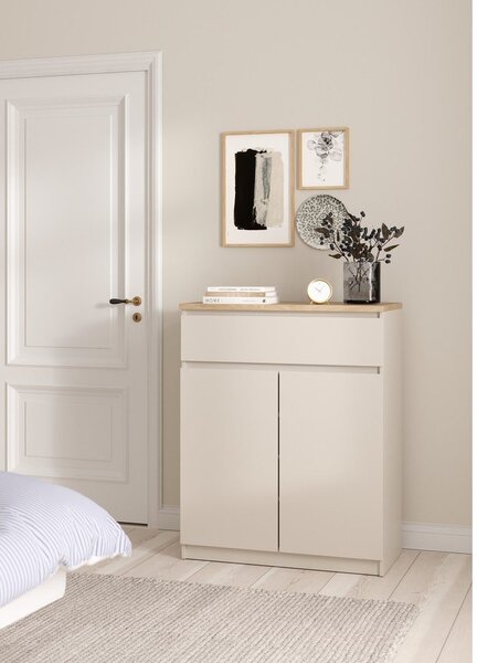 Krem komoda 80x100x40 cm Naia – Tvilum