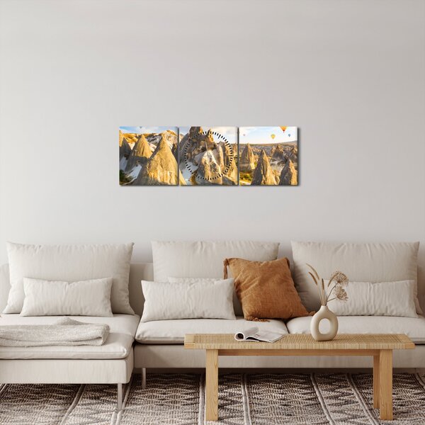 Slika - Baloni na vroč zrak (sa satom) (90x30 cm)