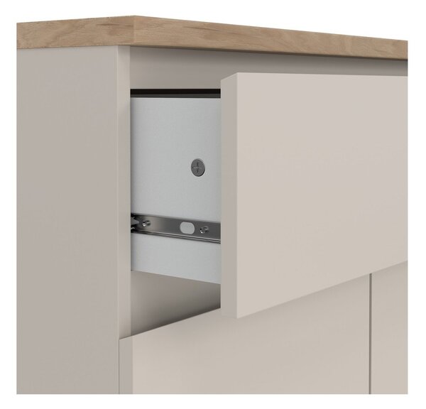 Krem komoda 80x100x40 cm Naia – Tvilum