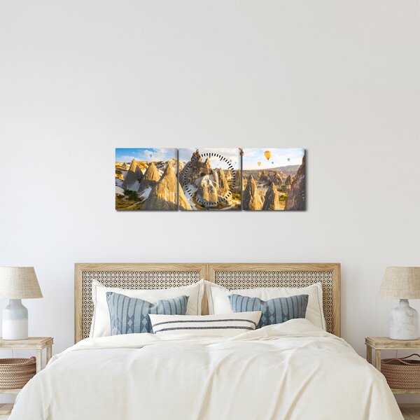 Slika - Baloni na vroč zrak (sa satom) (90x30 cm)