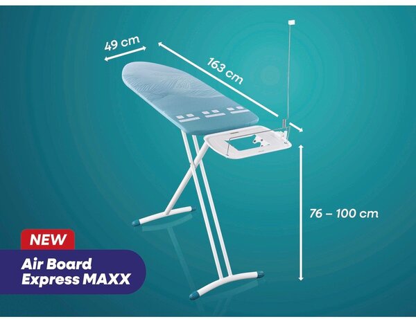 Daska za glačanje 130x45 cm AirBoard Express L Solid MAXX – LEIFHEIT
