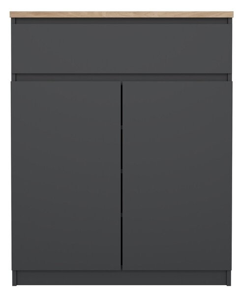 Tamno siva komoda 80x100x40 cm Naia – Tvilum