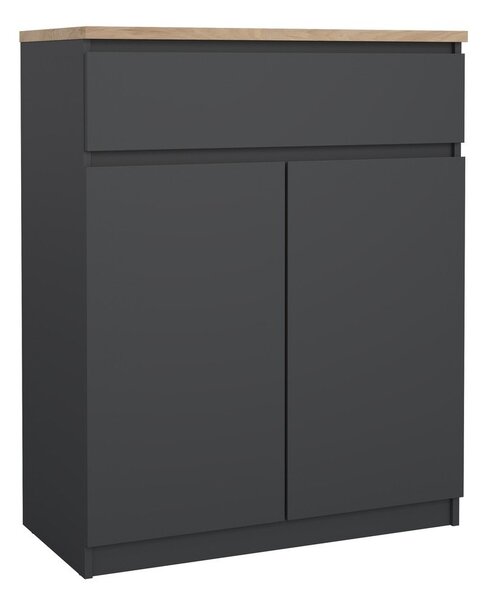 Tamno siva komoda 80x100x40 cm Naia – Tvilum