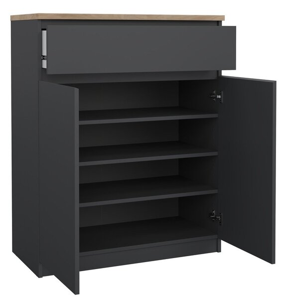 Tamno siva komoda 80x100x40 cm Naia – Tvilum