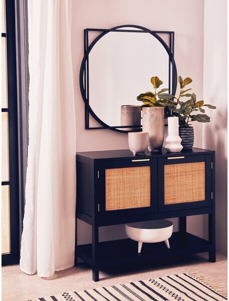 Crna komoda 85x73x38 cm Sherman – Premier Housewares