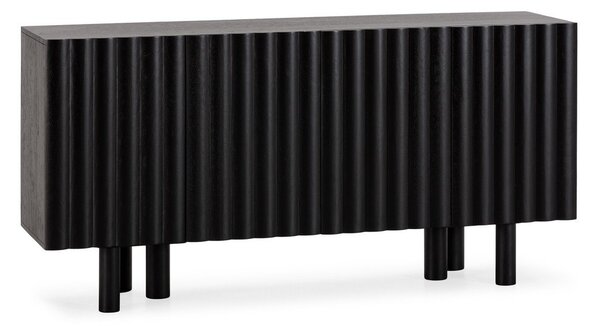 Crna komoda od masivnog manga 160x80x40 cm Tamira – MOME