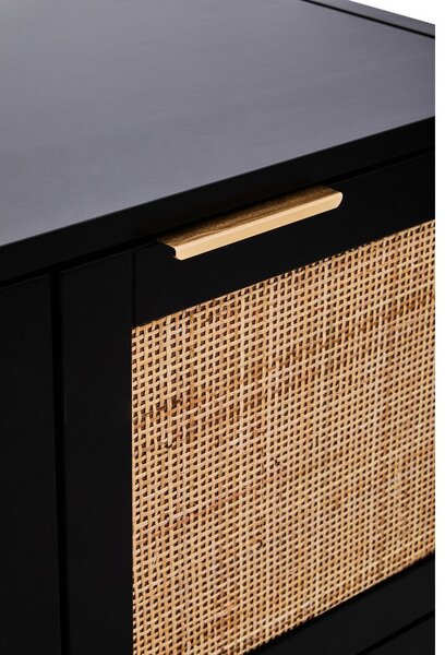 Crna komoda 85x73x38 cm Sherman – Premier Housewares