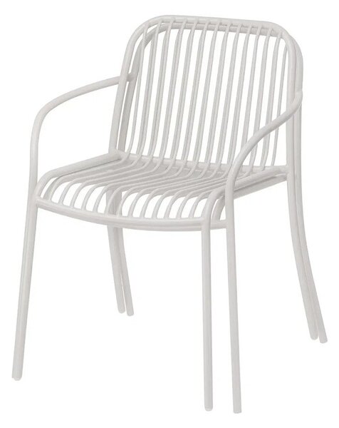 Siva metalna vrtna stolica Yua Wire – Blomus