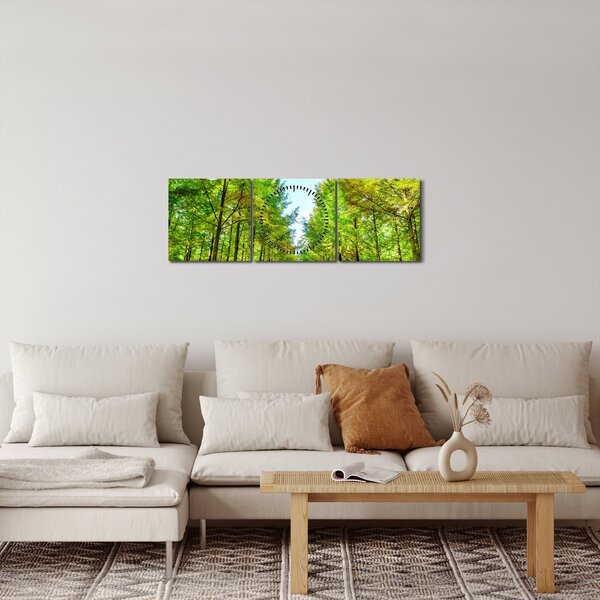 Slika - Pogled na gozd (sa satom) (90x30 cm)