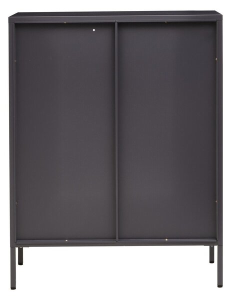 Siva željezna vitrina 80x102x40 cm Acier – Premier Housewares