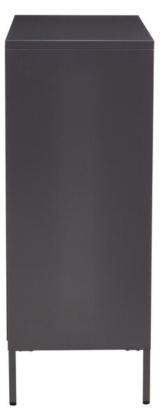 Siva željezna vitrina 80x102x40 cm Acier – Premier Housewares