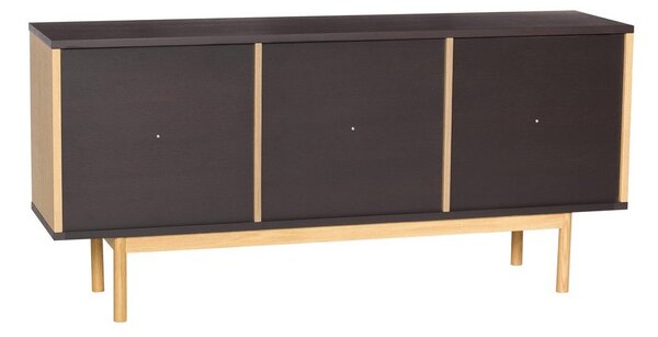 Smeđa komoda u dekoru hrasta 140x65x35 cm Dual – Hübsch