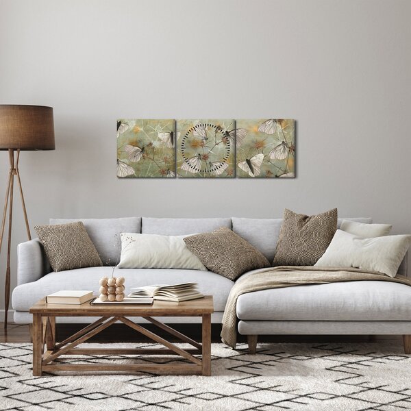 Slika - Vintage metulji (sa satom) (90x30 cm)