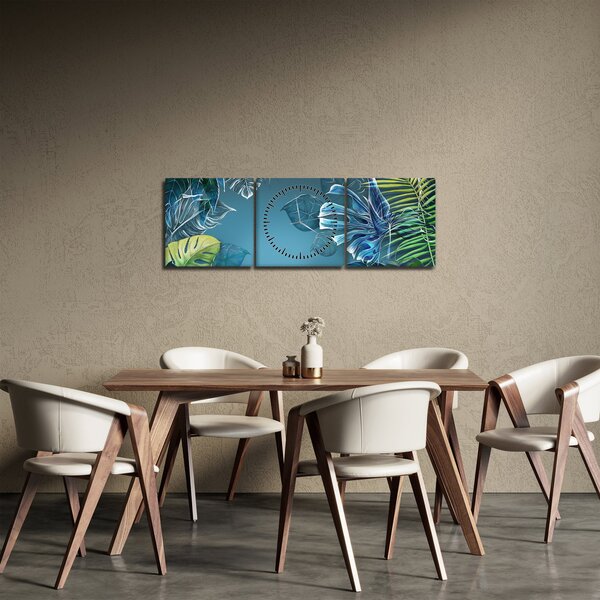 Slika - Listi tropskih rastlin (sa satom) (90x30 cm)