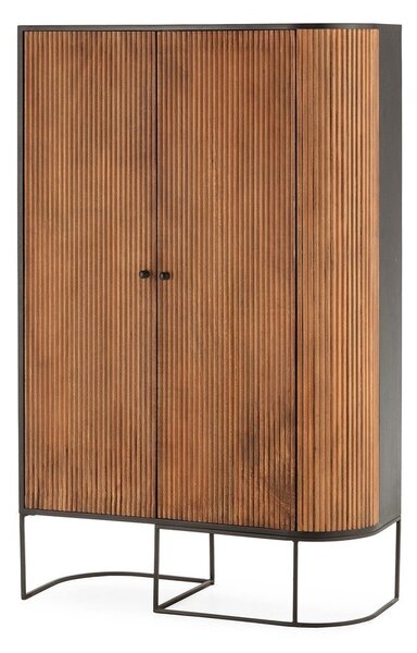 Komoda od masivnog manga u prirodnoj boji 100x165x40 cm Curve – MOME