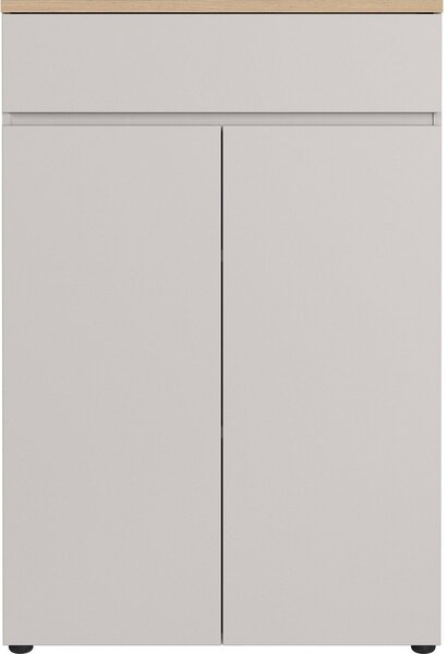 Krem komoda u mat dekoru 80x120x40 cm Lissabon – Germania