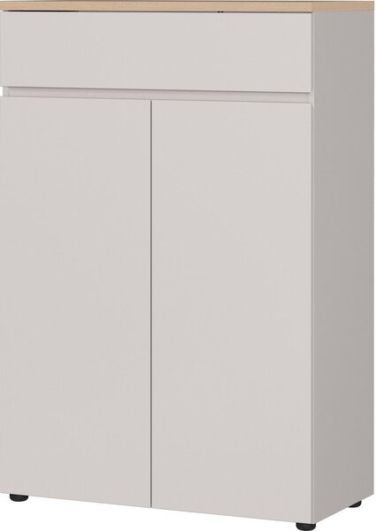 Krem komoda u mat dekoru 80x120x40 cm Lissabon – Germania