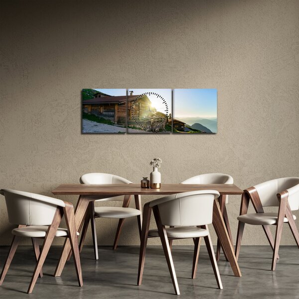 Slika - Jutro v Alpah, Tirolska (sa satom) (90x30 cm)