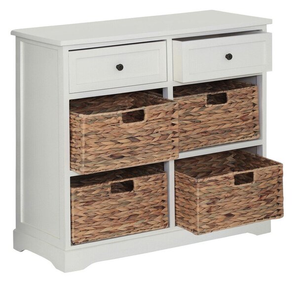 Komoda od masivne paulovnije boje slonovače 76x70x33 cm Vermont – Premier Housewares
