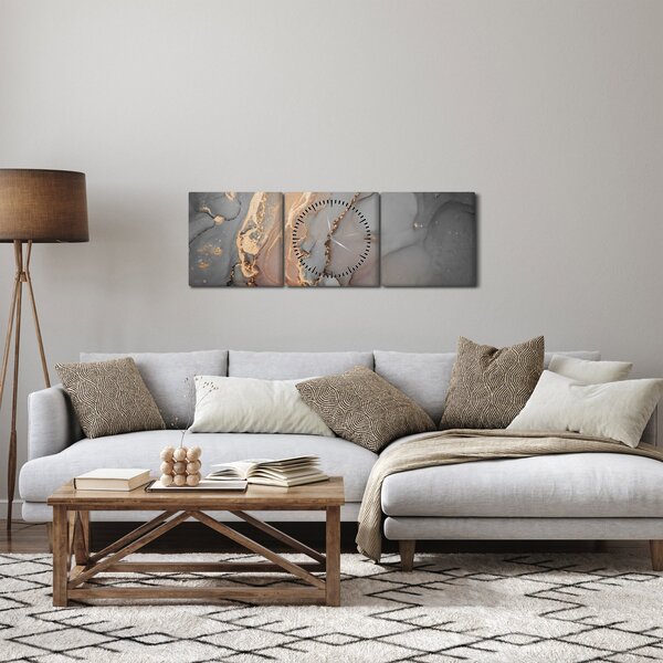 Slika - Sivo-zlat marmor (sa satom) (90x30 cm)