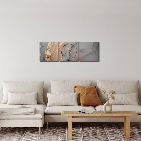 Slika - Sivo-zlat marmor (sa satom) (90x30 cm)