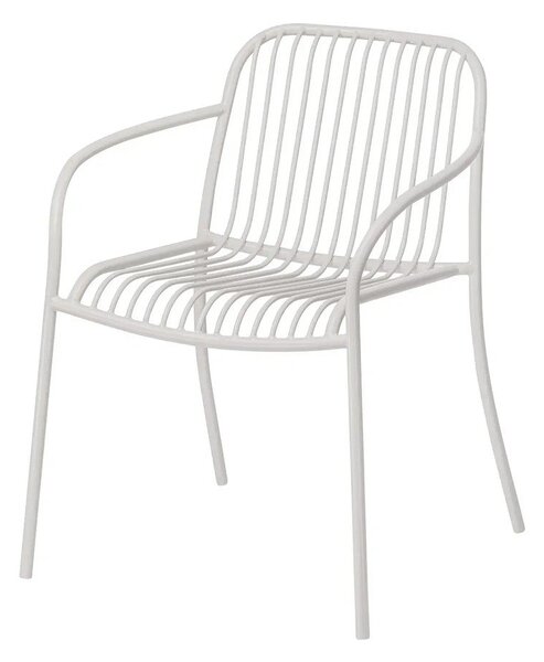 Svijetlo siva metalna vrtna stolica Yua Wire – Blomus