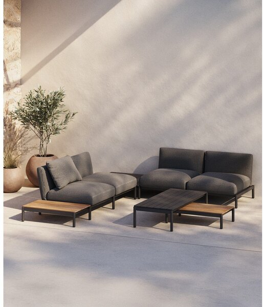 Metalni vrtni stolić za kavu 63x149 cm Sorells – Kave Home